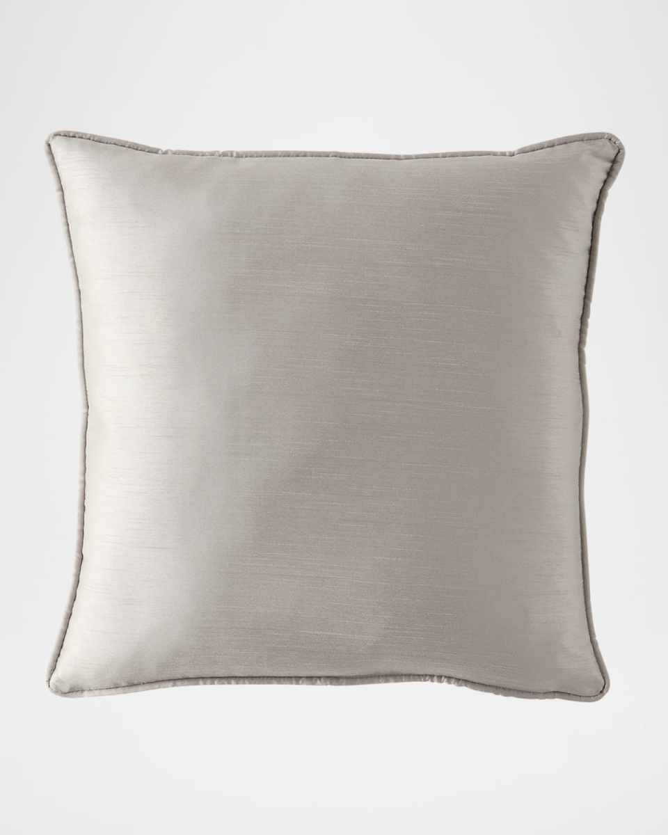 Rhea Faux Silk Pillow, 20" Square